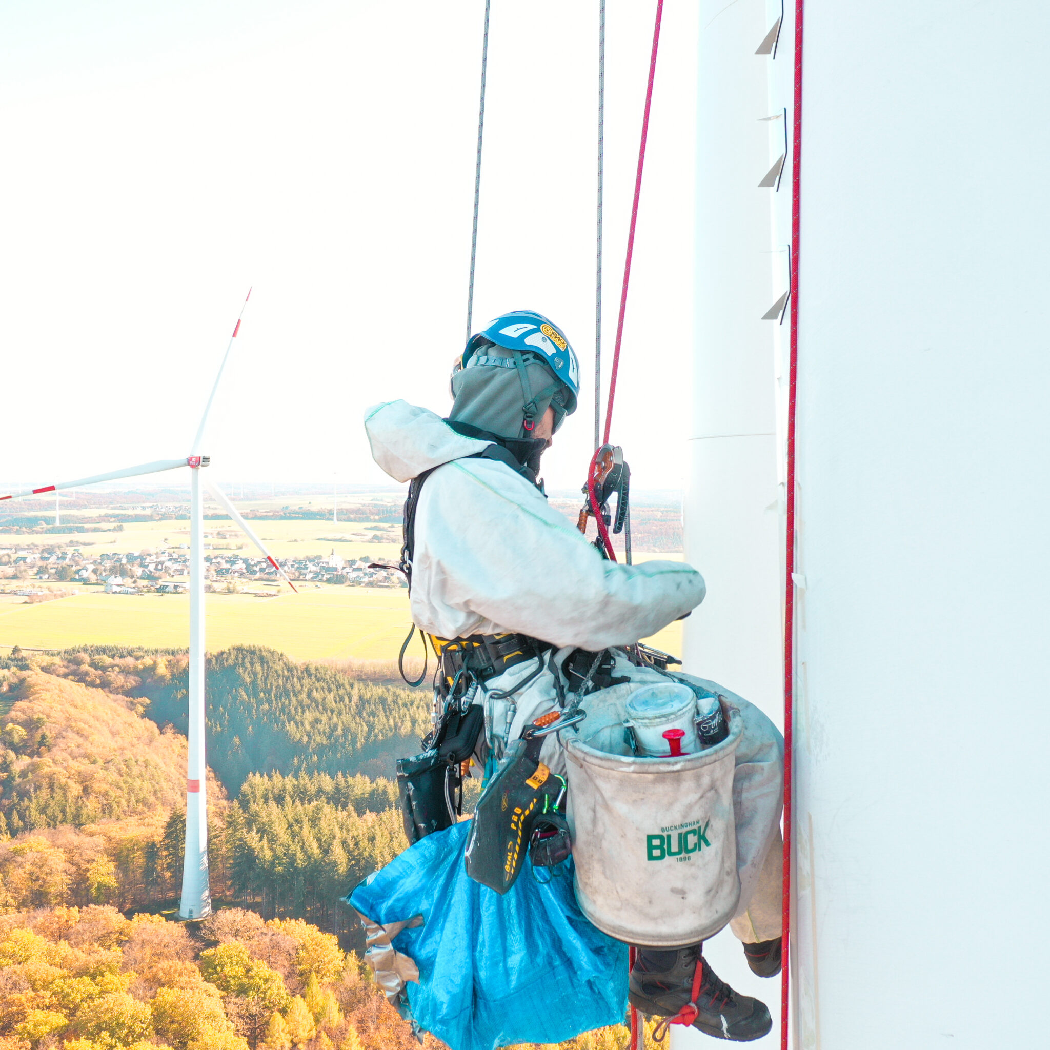 Windkraft Höhenarbeit - Seilzugangstechnik Neugebauer