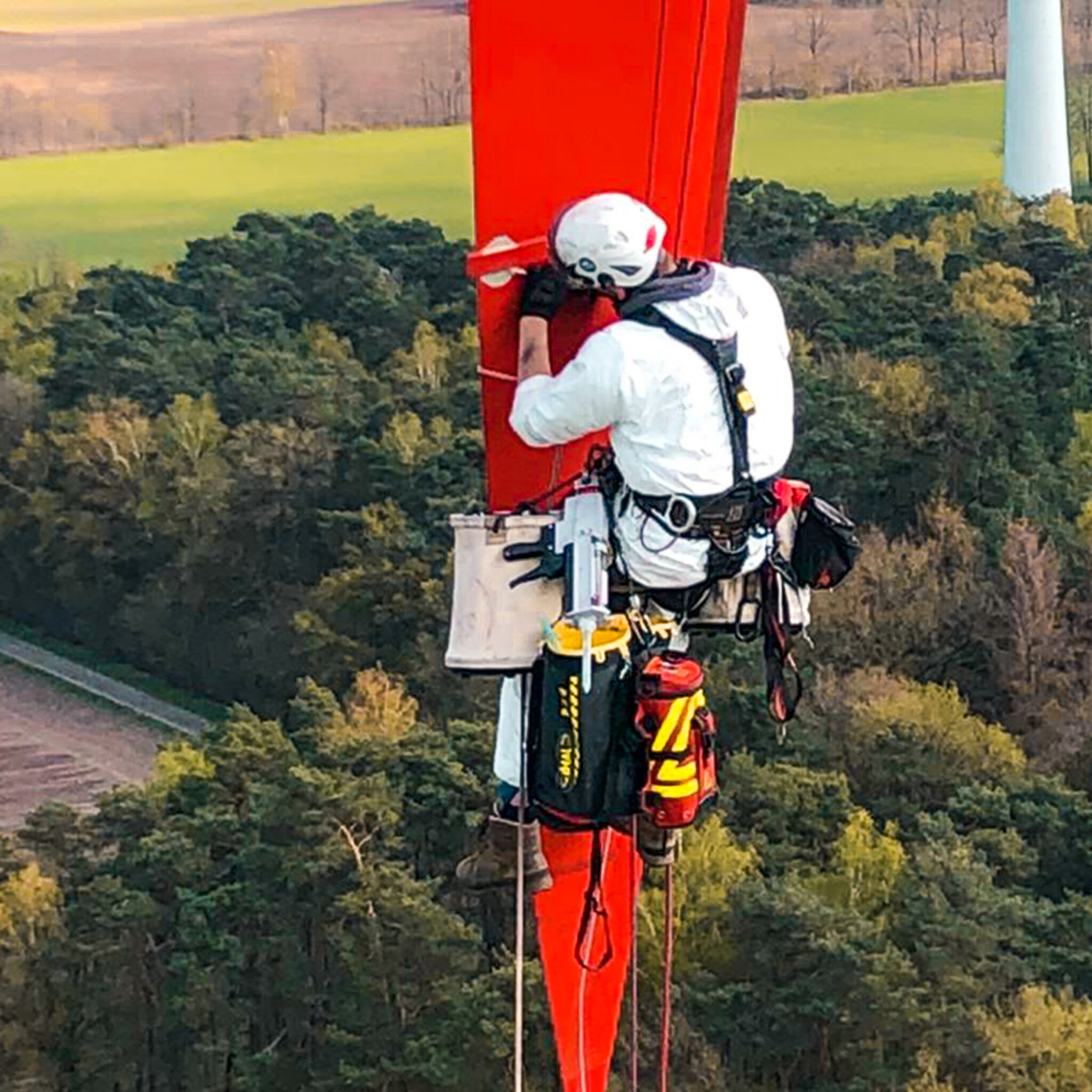 Windkraft Industrieklettern - Seilzugangstechnik Neugebauer